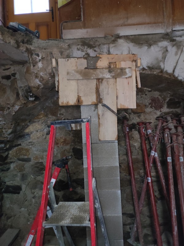 Démolition d'une voûte et création d'un planché béton