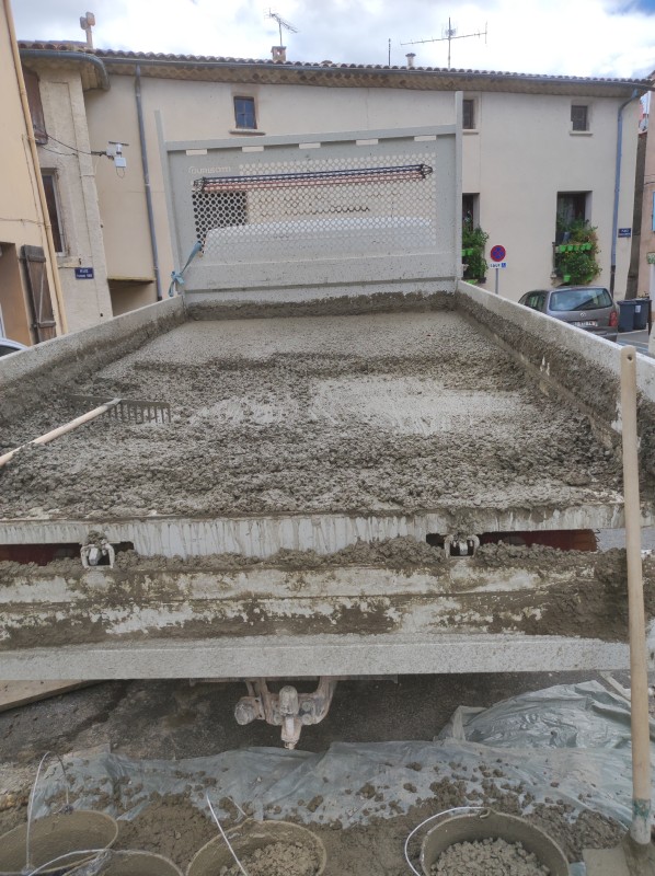 Démolition d'une voûte et création d'un planché béton