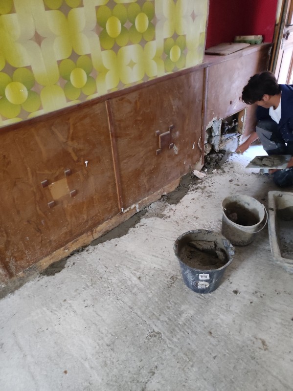 Démolition d'une voûte et création d'un planché béton